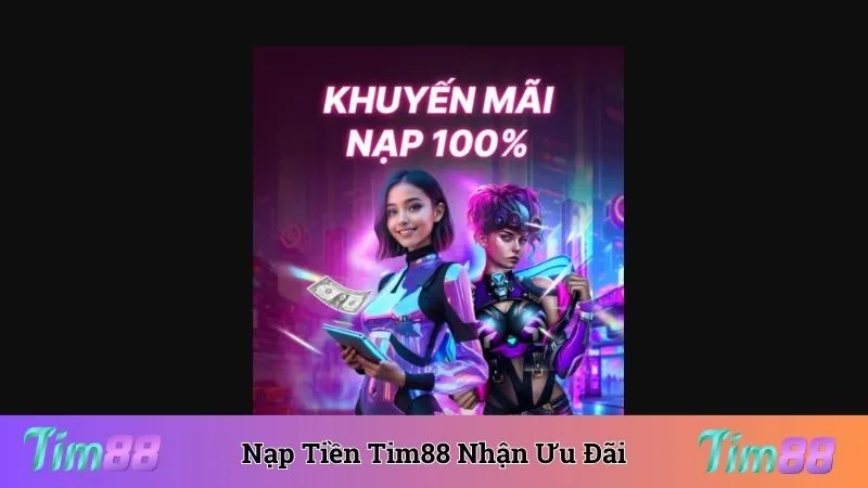 Thực hiện nạp tiền Tim88 tham gia khuyến mãi trên trang web