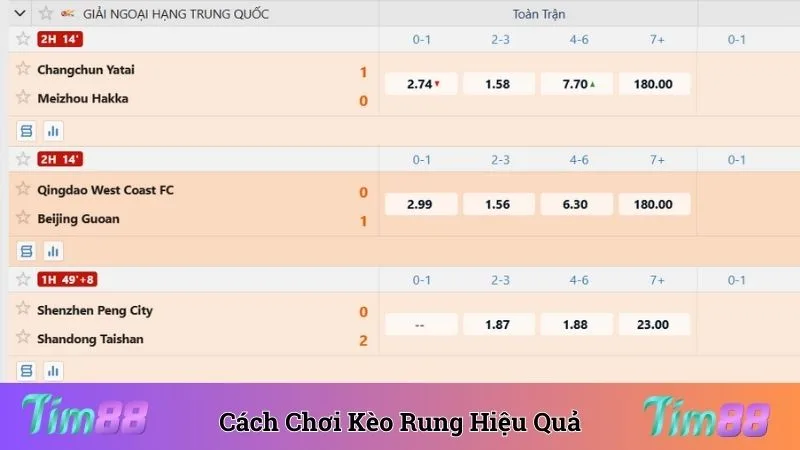Hiểu về cách chơi kèo rung giúp anh em đặt cược hiệu quả