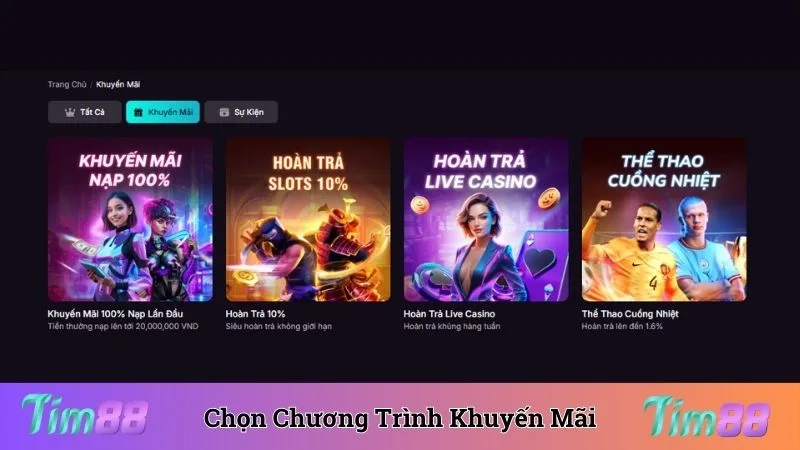 Chọn chương trình khuyến mãi phù hợp để tham gia nhận thưởng 