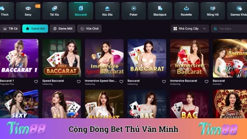 Cộng đồng bet thủ văn minh được xây dựng thành công
