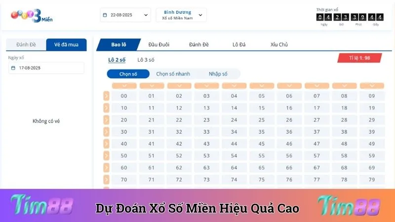 Dự đoán xổ số miền Nam mang lại hiệu quả cao