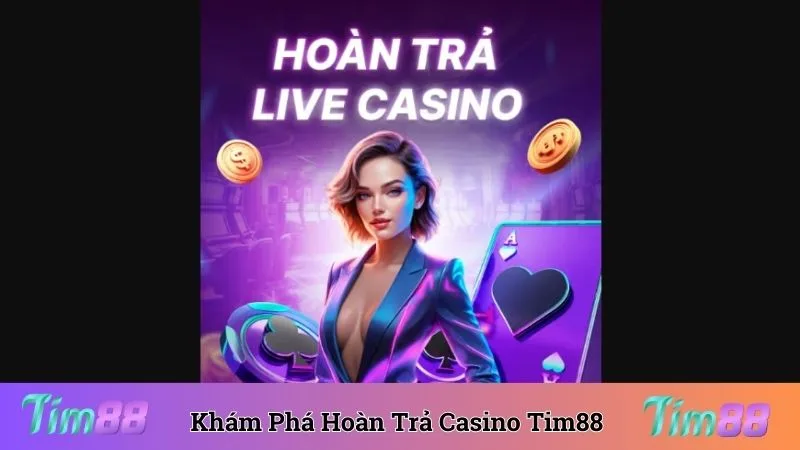 Khám phá chương trình ưu đãi hoàn trả live casino Tim88
