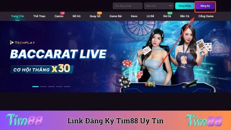 Chuẩn bị đường link đăng ký Tim88 uy tín để thao tác