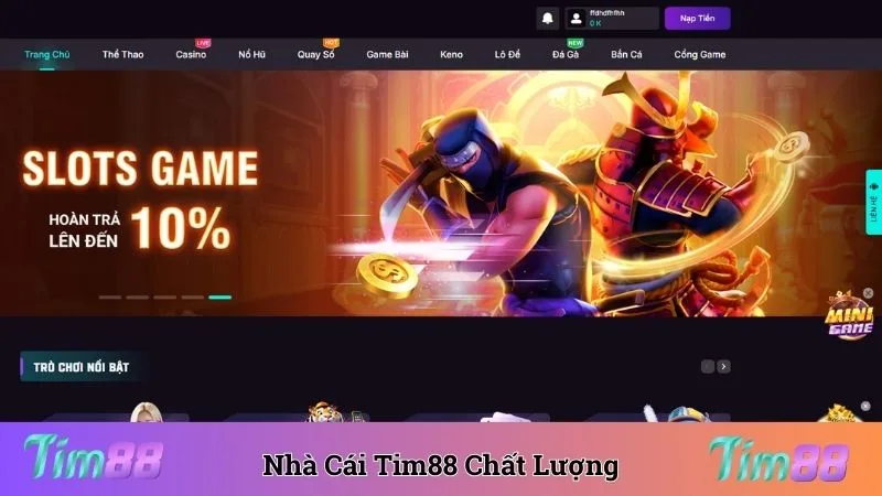 Nhà cái Tim88 hoạt động uy tín và đảm bảo chất lượng