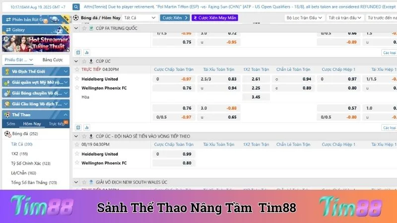 Sảnh cược thể thao nâng tầm vị thế thương hiệu nhà cái