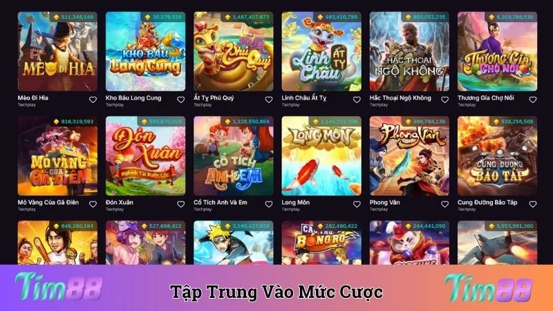 Tập trung vào mức cược để nhận biết hũ sắp nổ