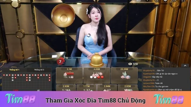 Tham gia xóc đĩa livestream Tim88 chủ động tại nhà