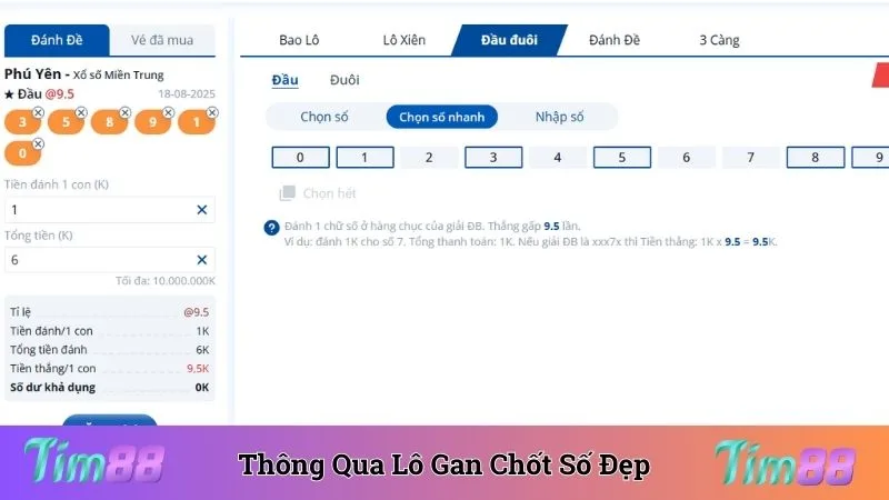 Thông qua lô gan chốt ngay con số đẹp tại miền Trung