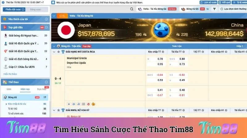 Tìm hiểu về sảnh cược thể thao Tim88 uy tín