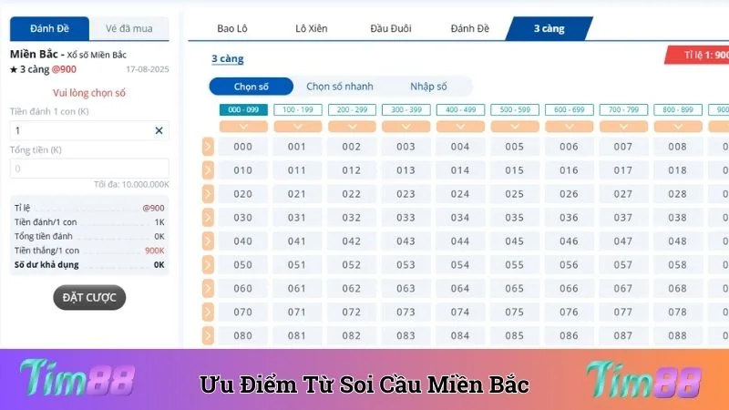 Ưu điểm nổi bật khi thực hiện soi cầu miền Bắc