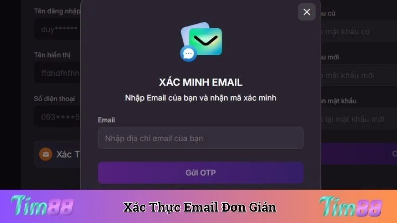 Quy trình xác thực email diễn ra đơn giản dễ dàng nhất